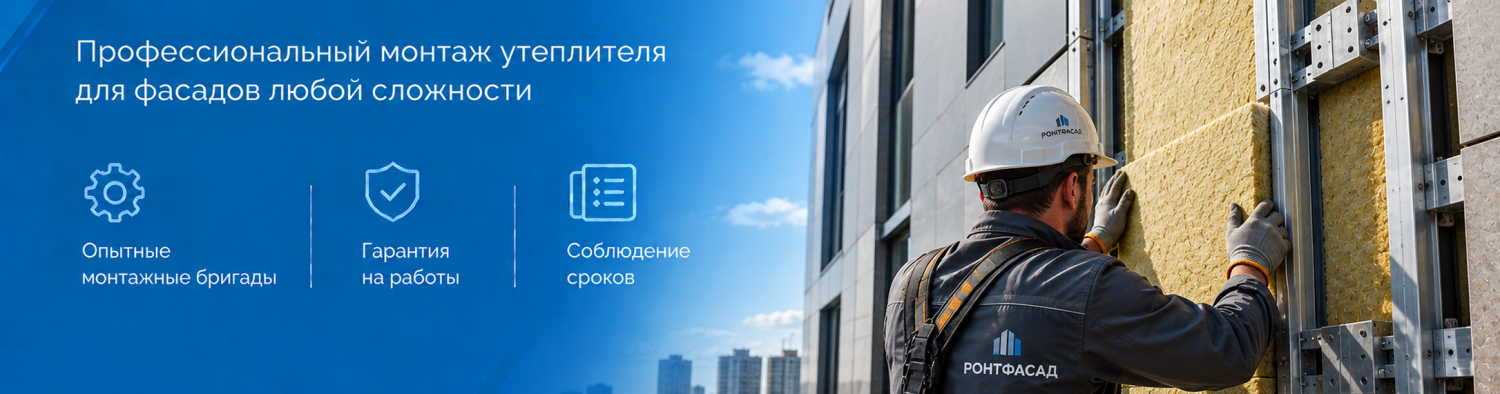 Монтаж утеплителя Монтаж утеплителя