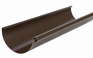 Желоб водосточный Аквасистем 100x150 цвет темно-коричневый RR 32